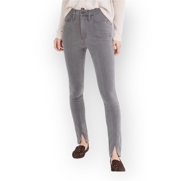 Madewell Jeans Ankle Zipper Gray Size 27 - Picture 1 of 10